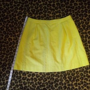 J.Crew Yellow Mini Skirt